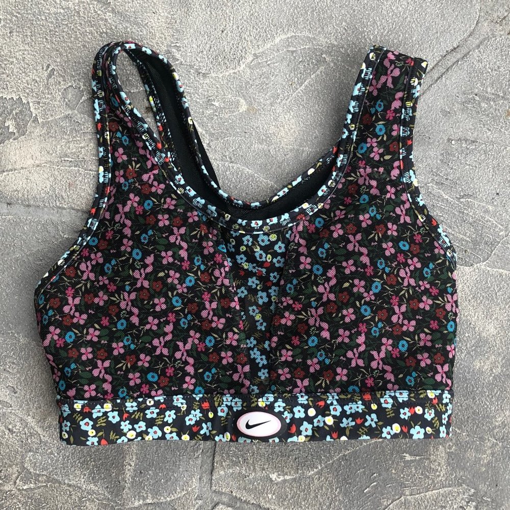 Nike Floral Sports Bra - XS